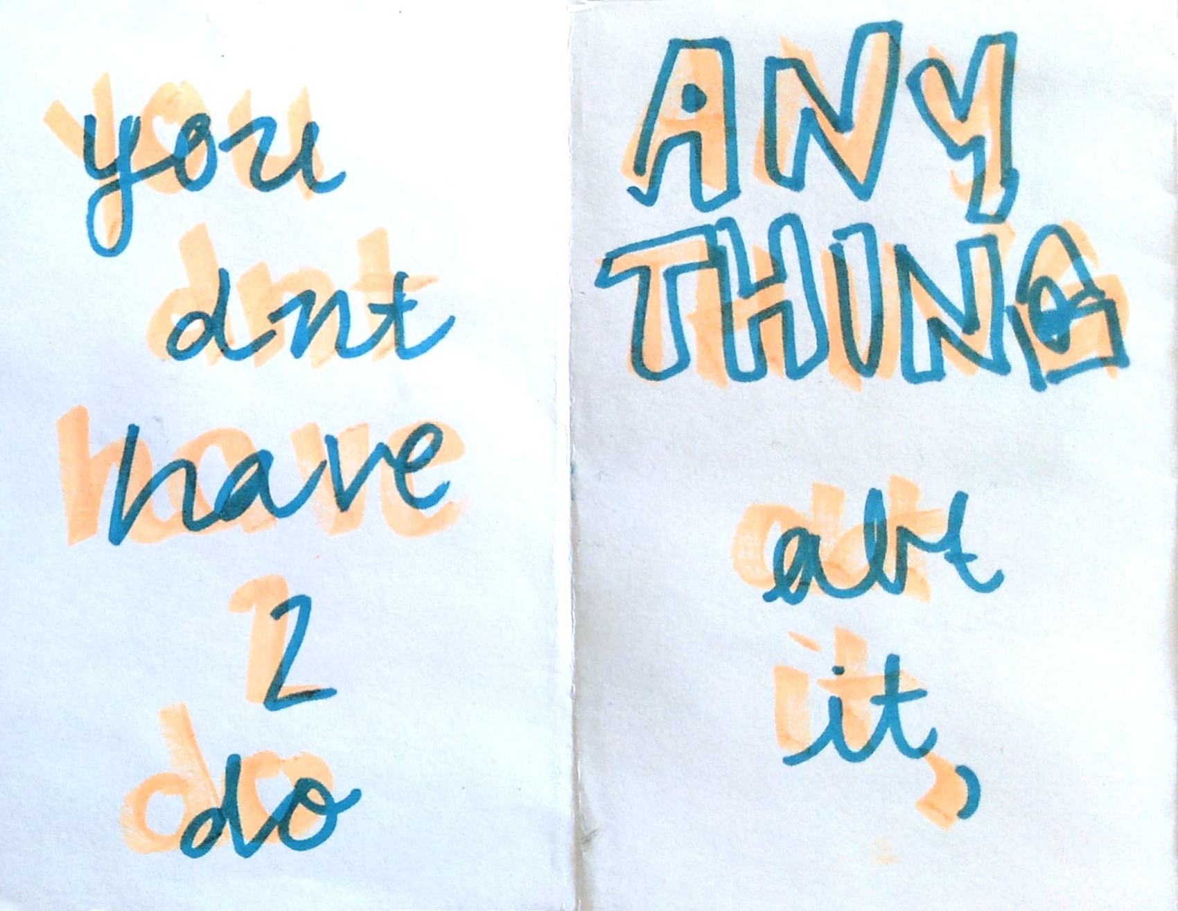 you don't have to do anything about it,